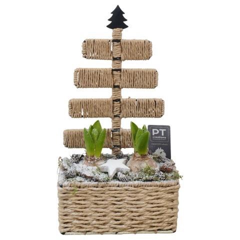 <h4>Opm Pt PTWH7736 Winter Metaal Mand + Touw</h4>