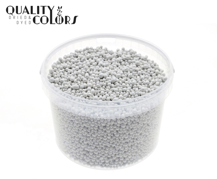 Terracotta pearls 3 ltr bucket White