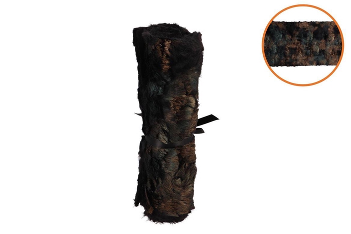 <h4>Ribbon Plumage Runner Black 1.4mx26cm</h4>