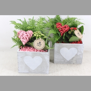arr2 PL - Hout 4kant hart 338/6 - roze/rood