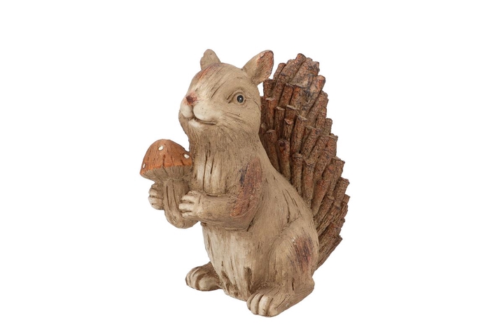 <h4>Wonderland Scottish Brown Squirrel Mushroom 18x10x20cm</h4>