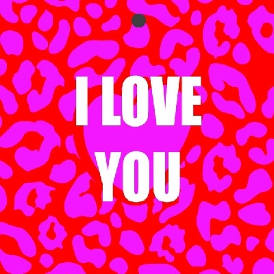 <h4>Labels Card 7*7cm x20 I love you</h4>