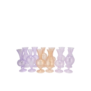 Sunny Dreamy Pastel Mix Glass Vase Ass 8x8x16cm Nm
