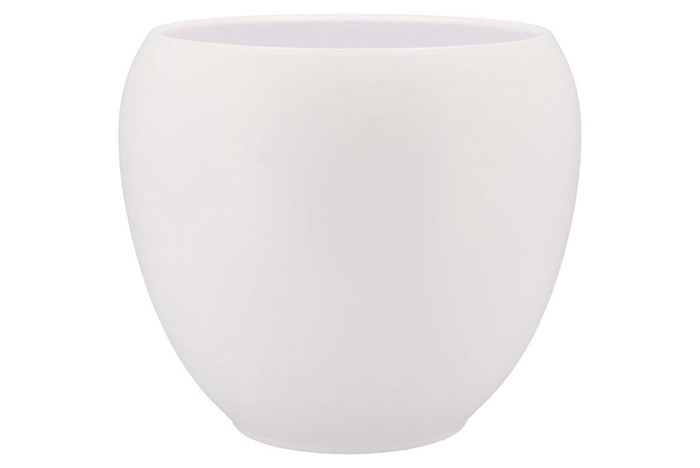 <h4>Vinci Matt White Flower Pot 31x28cm Nm</h4>