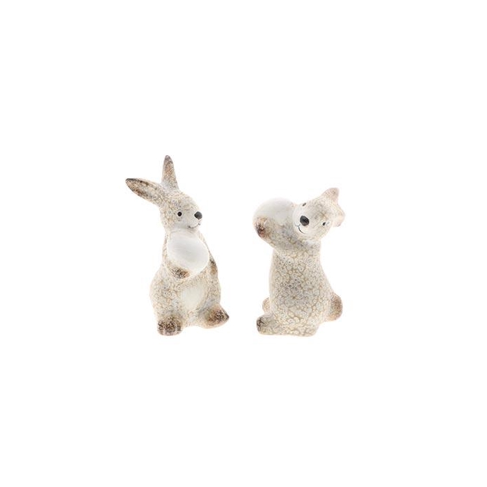 <h4>Bunny w. Egg 2Ass L6.5W6.5H11.5</h4>