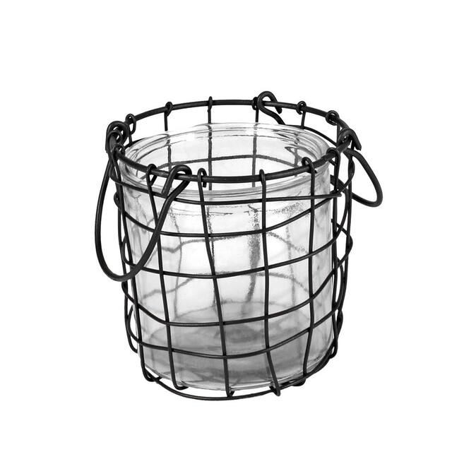 <h4>Mand Amsterdam metaal 13.5xH14cm+glas 12xH12cm</h4>