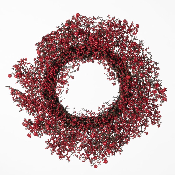 <h4>AF Wreath Berry D50cm Red</h4>