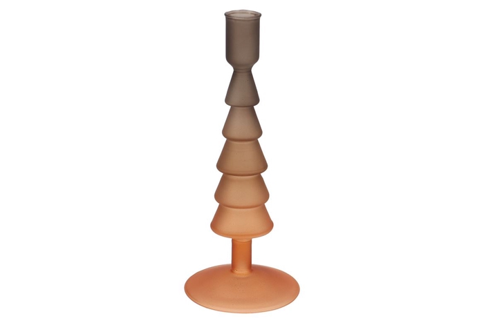 <h4>Nova Woods Brown Candle Holder Tricolor 9x9x22cm</h4>