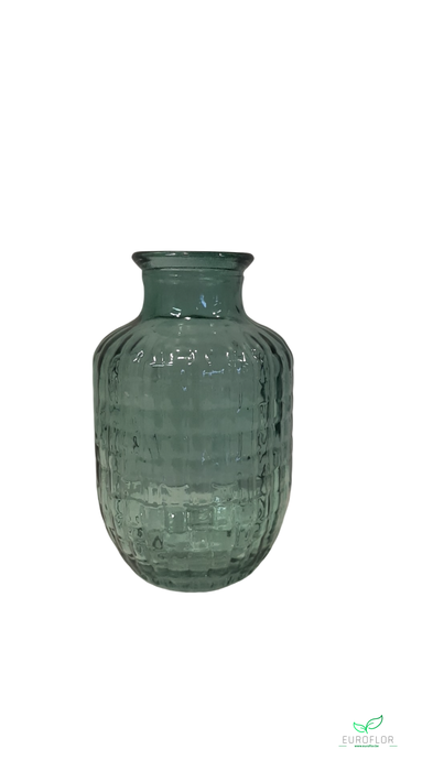 VASE D9 H15 GREEN