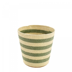 Baskets Striped pot d12.5*12.5cm