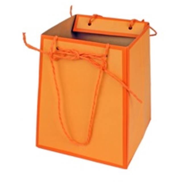Bag Easy carton 12/12x15/15xH18cm orange