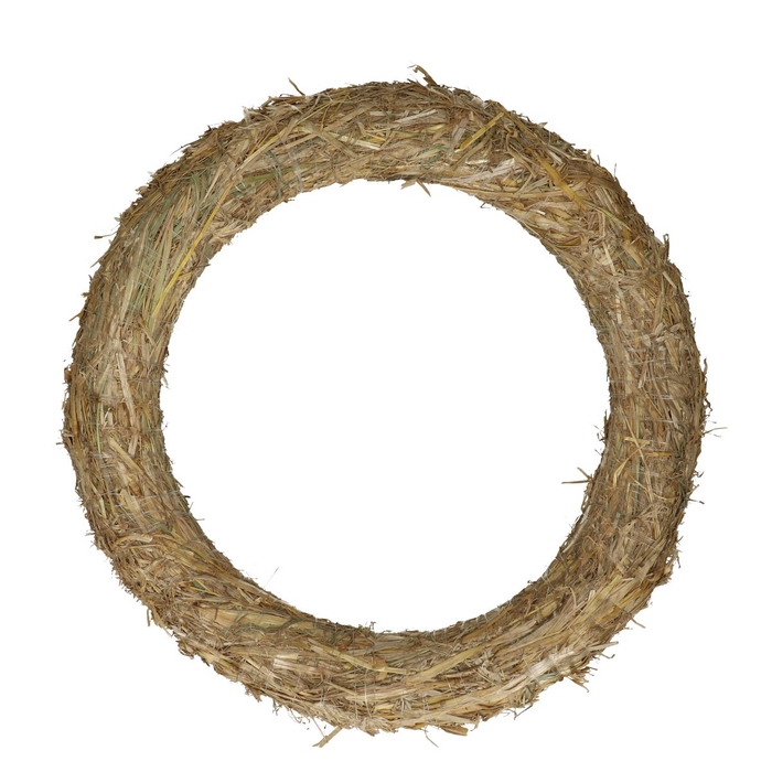 <h4>Wreath d40cm Straw</h4>