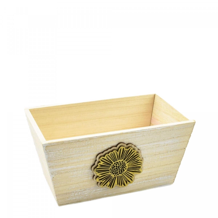 <h4>Hout Dona bak flower 19*11*10cm</h4>