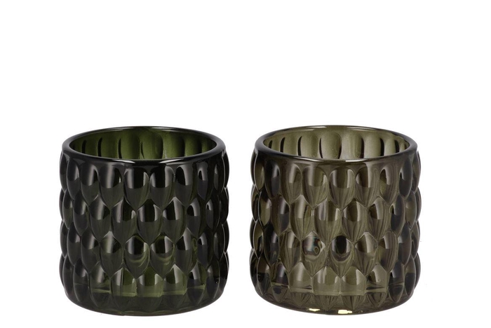 <h4>Jazz Green T-light Bubble Ass 10x9cm</h4>