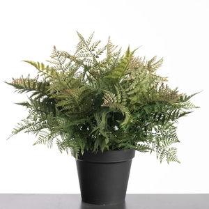 Af Leather Fern Pot 69cm Green