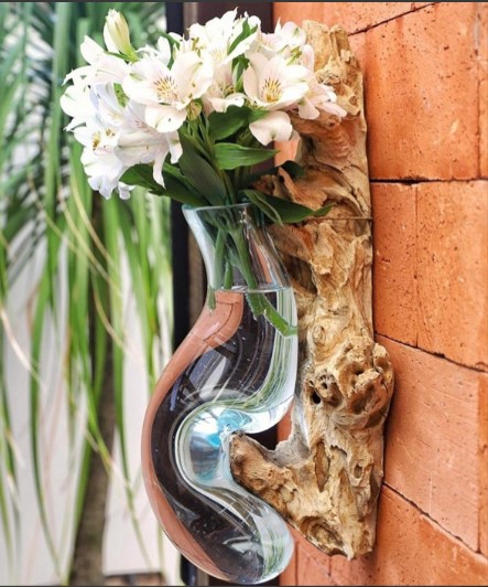 VASO DECOR BOLHA PAREDE P IMP L17 A34cm