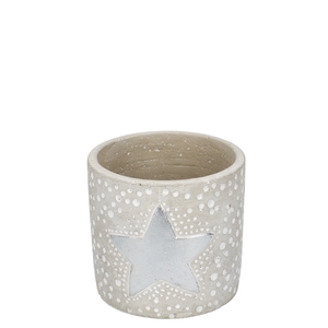 Christmas Ceramics Star pot d10.5*10cm