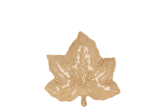 <h4>Leaf Maple Plate Warm Sand 11x11x3cm Nm</h4>