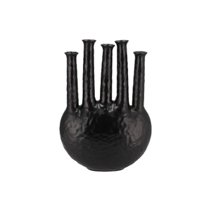 Inga Jahra Black Vase Oval Tube 34x15x47cm