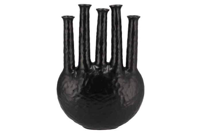 <h4>Inga Jahra Black Vase Oval Tube 34x15x47cm</h4>