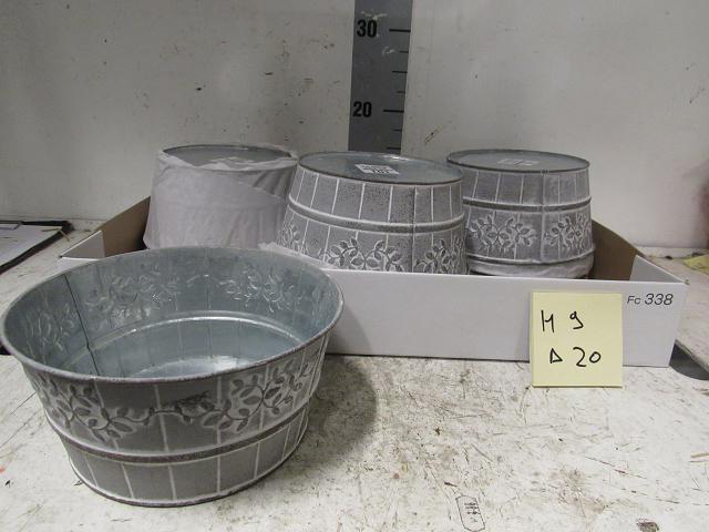 DECO - ZINKEN BAKJES ø20CM
