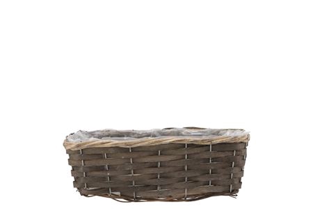 <h4>Wicker Basket Rectangle Grey 30x13x10cm</h4>