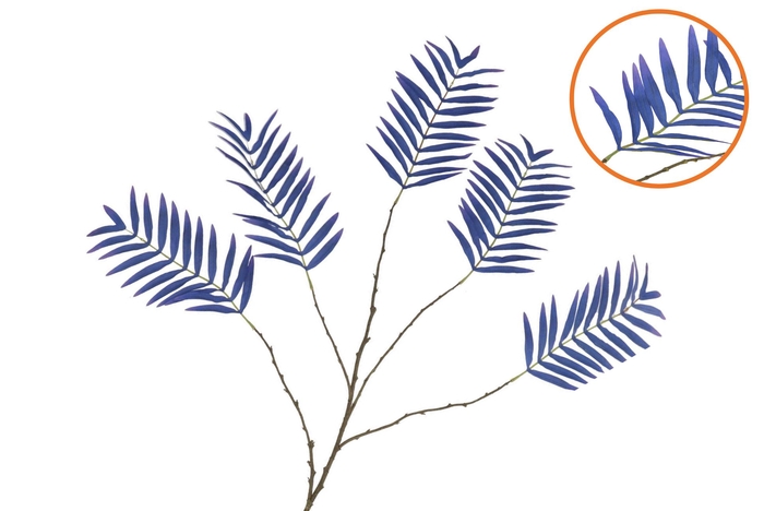<h4>Silk Palm Leaf Blue 125cm Nm</h4>