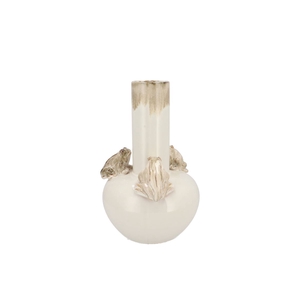 Frog White Vase Tube 20x20x28cm