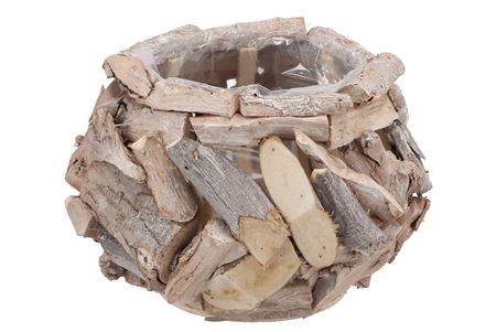 <h4>Driftwood Pot Whitewash 25x16cm</h4>