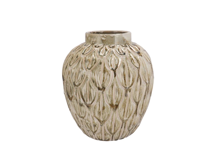 <h4>Inga Boa Green Pot Active Glaze 23x23x25cm</h4>