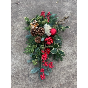 Natuur tak Rode bal/strik/hulst 60/40