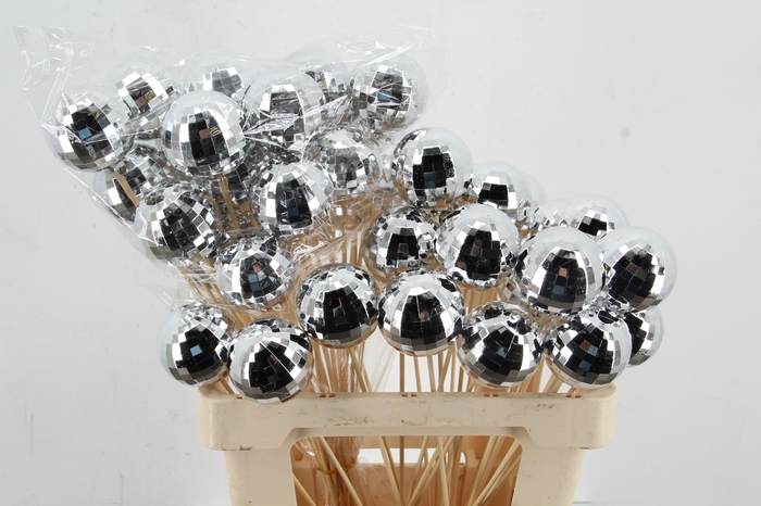 <h4>Stick Ball Mirror C. Ø6 Silver</h4>