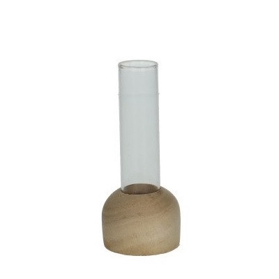 <h4>Glas Buis+voet d02*10cm</h4>