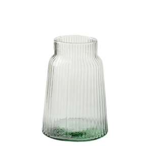 Glas Vaas Eco Atlas rib d14.5*25cm