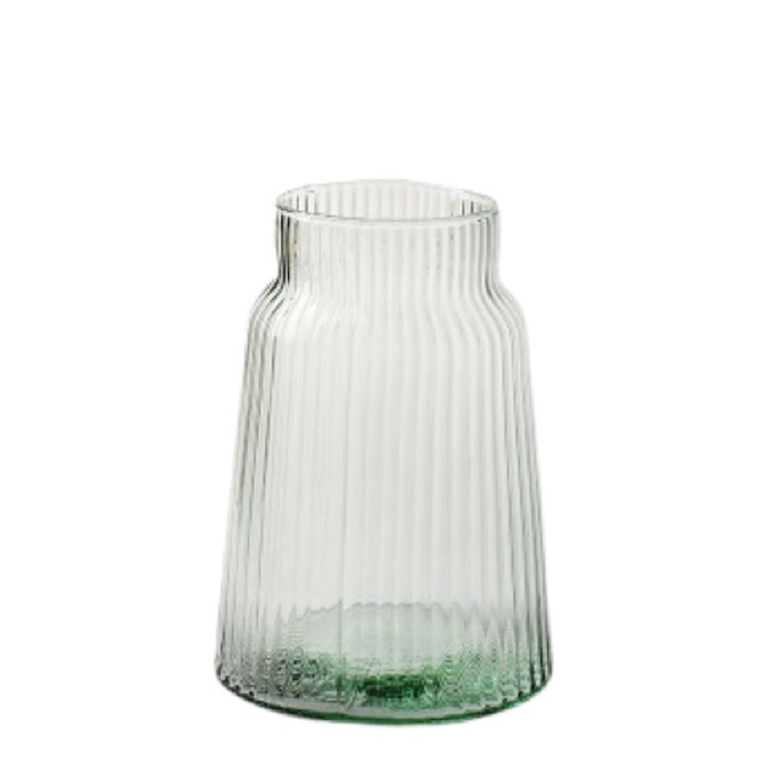 <h4>Glas Eco vaas Atlas rib d14.5*25cm</h4>