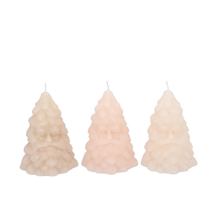 <h4>Candle Frosty Tree Man Cozy Sand Mix 9x9cm Nm</h4>