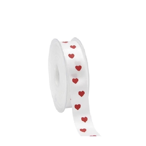 Mothersday Ribbon satin heart 23mm 25m