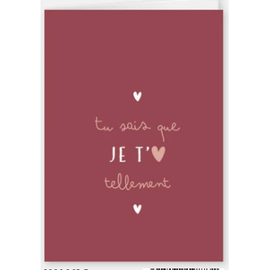 Tu sais que je t'aime tellement (1126165F)