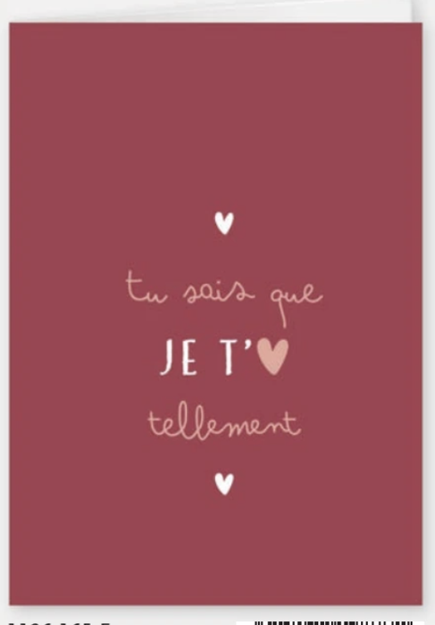 <h4>Tu sais que je t'aime tellement (1126165F)</h4>