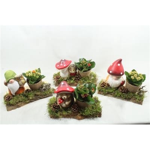 9656 HERFST FIGUUR OP PLANK