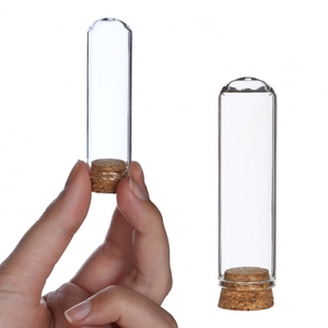 Glas Stolp Kurk d02*7cm x12