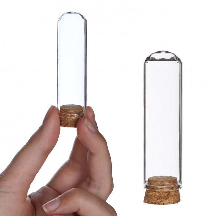 <h4>Glas Stolp Kurk d02*7cm x12</h4>