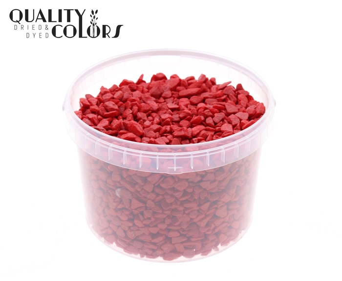 Rocks 3 ltr bucket Red