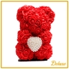 arr3 Deco beer 25cm - Rood diamant hart