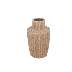 Cody Brown Vase Stripe 16x16x28cm