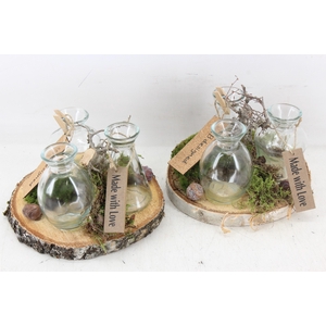 arr2 MB - Hout schijf 3fles naturel