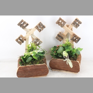 arr2 TD - Hout windmolen - roze/wit