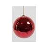 KERSTBAL PLASTIC 200MM CHRISTMASRED 1PC