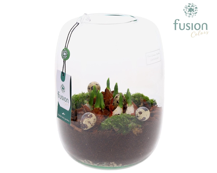 <h4>Green Bottle Isabella Large Pasen met Tulpen</h4>