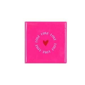 Tile Love Fuschia 10x10x1cm